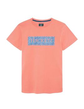 Camiseta Hackett Swim Box coral hombre
