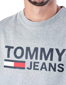 Camiseta Tommy Hilfiger Denim Tjm Classics gris