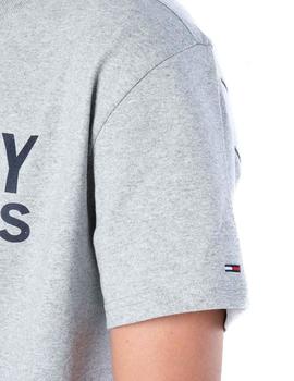 Camiseta Tommy Hilfiger Denim Tjm Classics gris