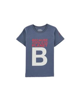 Camiseta Ecoalf Great B gris azulado niño