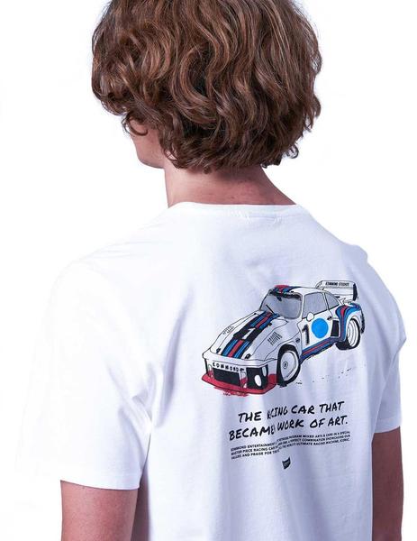 Camiseta Edmmond Studios Arts - Cars blanco hombre