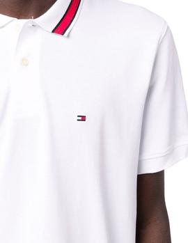 Polo Tommy Hilfiger Sophisticated Tipping Reg blanco hombre