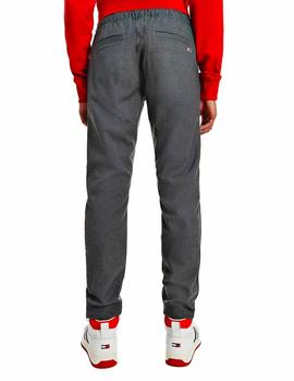 Pantalones Tommy Jeans Wool Touch Trackpant gris hombre