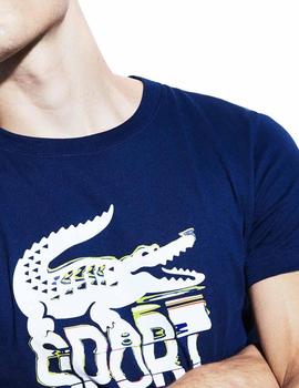 Camiseta Tenis Lacoste Sport TH9474 azul hombre