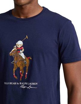 Camiseta Ralph Lauren Polo Bear Big Pony marino hombre