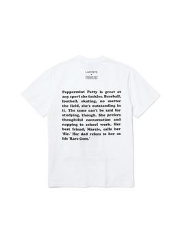 Camiseta Lacoste x Peanuts blanco hombre
