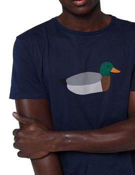 Camiseta Edmmond Duck Hunt Azul Marino