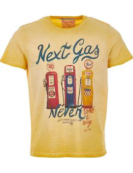 Camiseta Hombre Take A Way Next Gas Amarillo