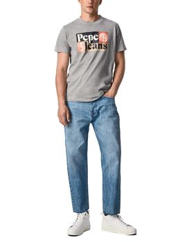 Camiseta Pepe Jeans Wells gris hombre