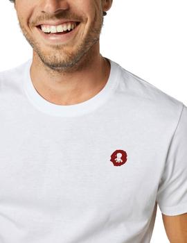 Camiseta elPulpo Logo Red Stain blanco hombre
