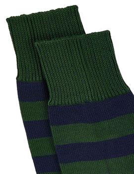 Calcetines Hackett Chunky Rugby verde marino hombre