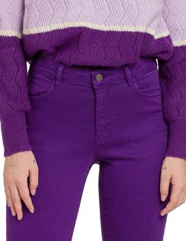 Pantalón Naf Naf Skinny violeta mujer