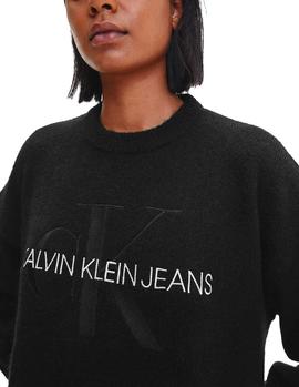 Vestido Calvin Klein Jeans Lofty Monogram negro mujer
