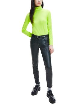 Vaqueros Calvin Klein Jeans Mid Rise Skinny negro mujer