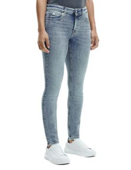 Vaqueros Calvin Klein Jeans Mid Rise Skinny azul mujer