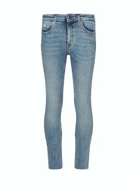Vaqueros Calvin Klein Jeans Mid Rise Skinny azul mujer