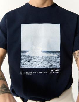 Camiseta Ecoalf Glacier marino hombre