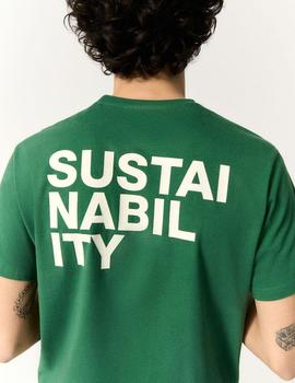 Camiseta Ecoalf Sustano verde hombre