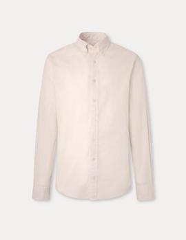 Camisa Hackett Garment Dyed Oxford rosa hombre