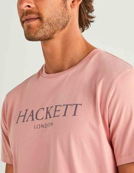 Camiseta Hackett LDN Tee rosa hombre
