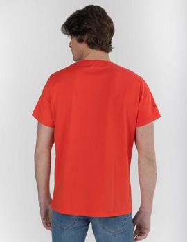 Camiseta elPulpo Silhouette Colours rojo hombre
