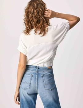 Top Pepe Jeans Margot blanco mujer