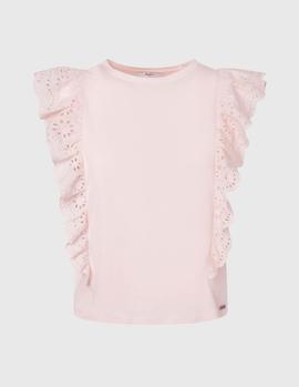 Camiseta Pepe Jeans Brunella rosa mujer