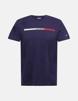 Camiseta Tommy Jeans Essential Flag marino hombre