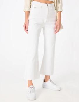 Vaqueros Tommy Jeans Harper Flare Ankle blanco mujer