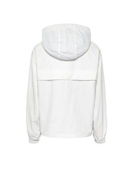 Chaqueta Tommy Jeans Chicago Windbreaker blanco mujer