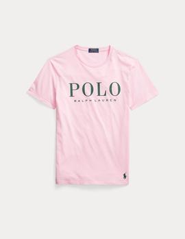 Camiseta Ralph Lauren Custom Slim Logo rosa hombre