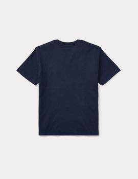 Camiseta Ralph Lauren Cotton Jersey marino niño