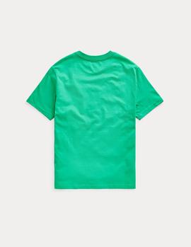Camiseta Ralph Lauren Cotton Jersey verde niño