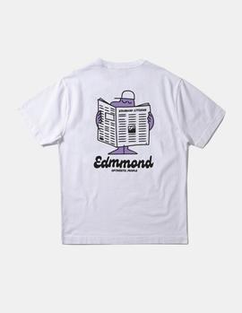 Camiseta Edmmond Newspaper blanco hombre