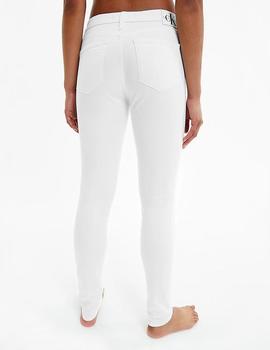 Vaqueros CK Jeans Mid Rise Skinny blanco mujer