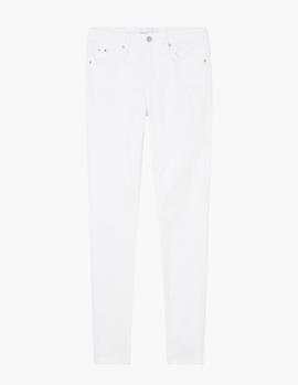 Vaqueros CK Jeans Mid Rise Skinny blanco mujer