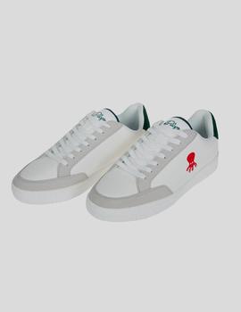 Deportivas elPulpo Sneaker Logo Rojo blanco hombre