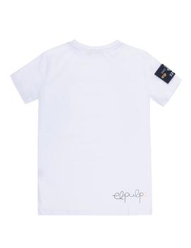 Camiseta elPulpo Colección Camino KM7 blanco niño