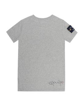 Camiseta elPulpo Colección Camino KM 7 gris niño