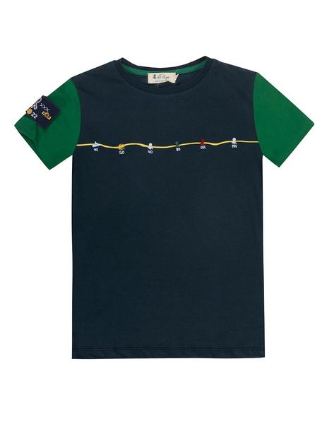 Camiseta elPulpo Colección Camino KM 56 marino niño