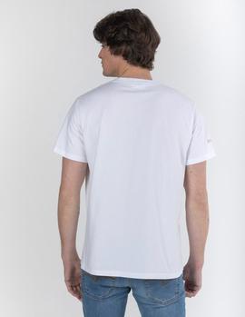 Camiseta elPulpo Sixties blanco hombre