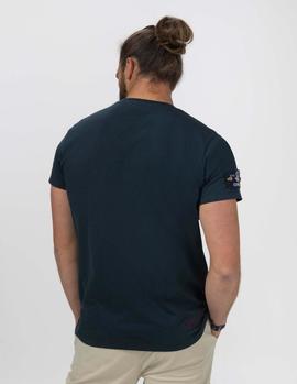 Camiseta elPulpo Colección Camino KM 7 marino hombre