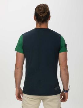 Camiseta elPulpo Colección Camino KM 56 marino hombre