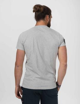 Camiseta elPulpo Colección Camino KM 27 gris hombre