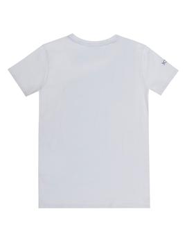Camiseta elPulpo Handwritten blanco niño