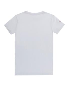 Camiseta elPulpo Triple Logo blanco niño