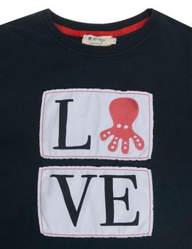 Camiseta elPulpo Love marino niño