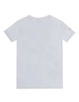 Camiseta elPulpo Hawaiian blanco niño