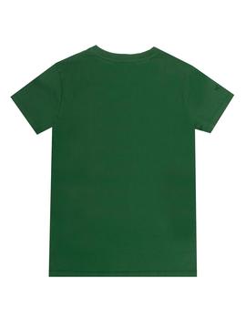 Camiseta elPulpo Hawaiian verde niño