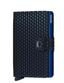 Cartera Piel Secrid Miniwallet Cubic negro/azul